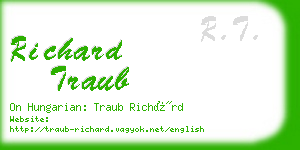 richard traub business card